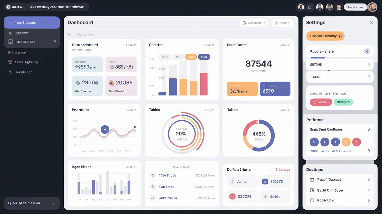 SaaS Admin Dashboard UI Generator (React + Tailwind)